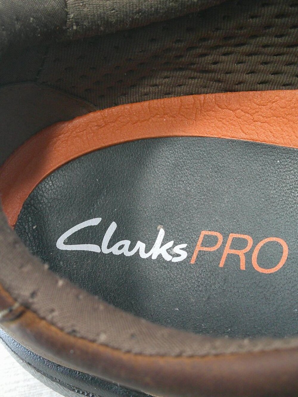 Clarks Pro Step Classic Dark Brown Tumbled Leather Slip on Casual Loafer 11 WIDE - Picture 5 of 12
